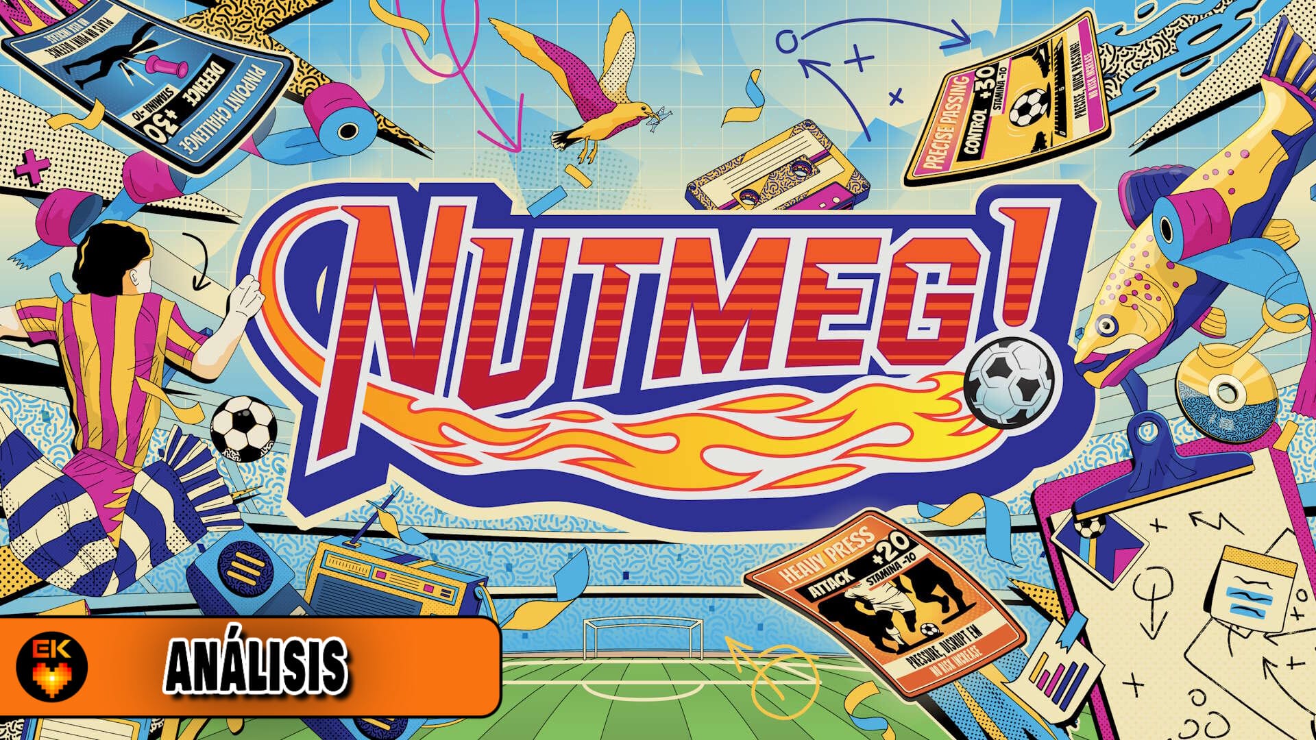 Análisis – NUTMEG!: Cartas y fútbol con estética retro