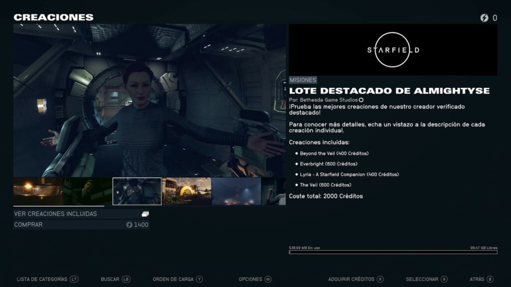 Análisis - Starfield