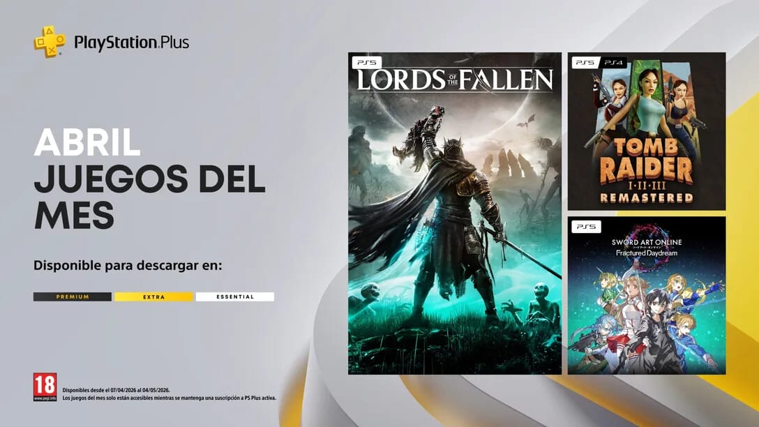 Anunciado Nuevo lote de Juegos en PS PLUS Essential abril 2026