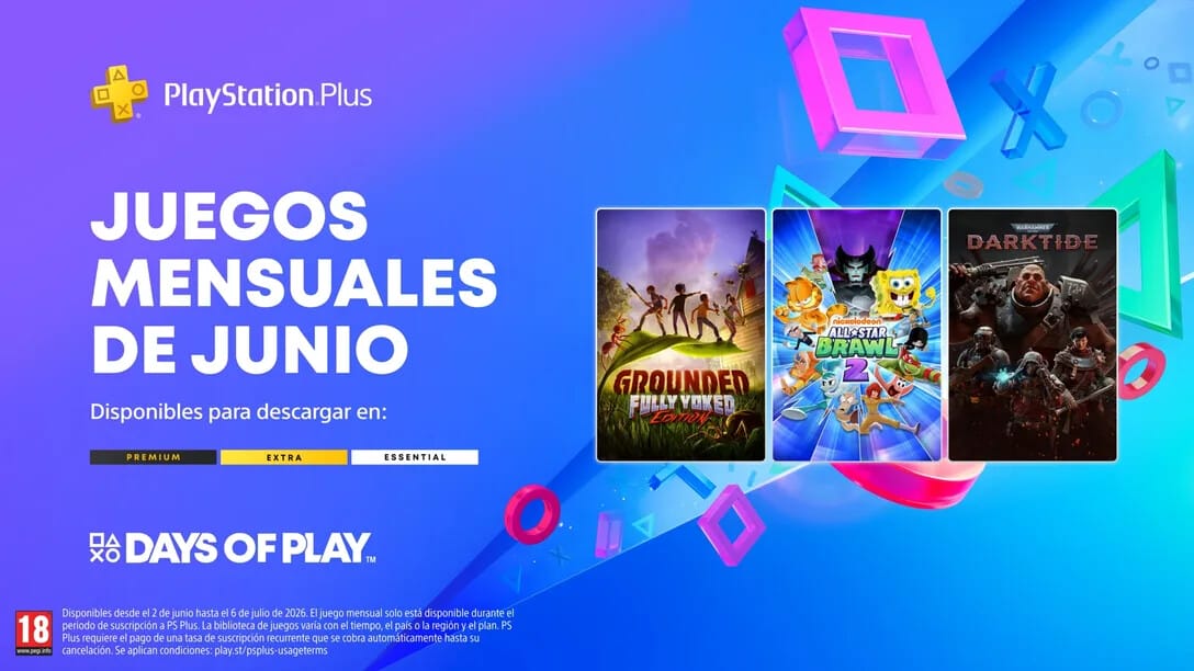 Anunciado Nuevo lote de Juegos en PS PLUS Essential junio 2026